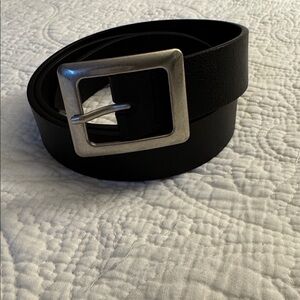 GAP Leather Belt with Silver Buckle